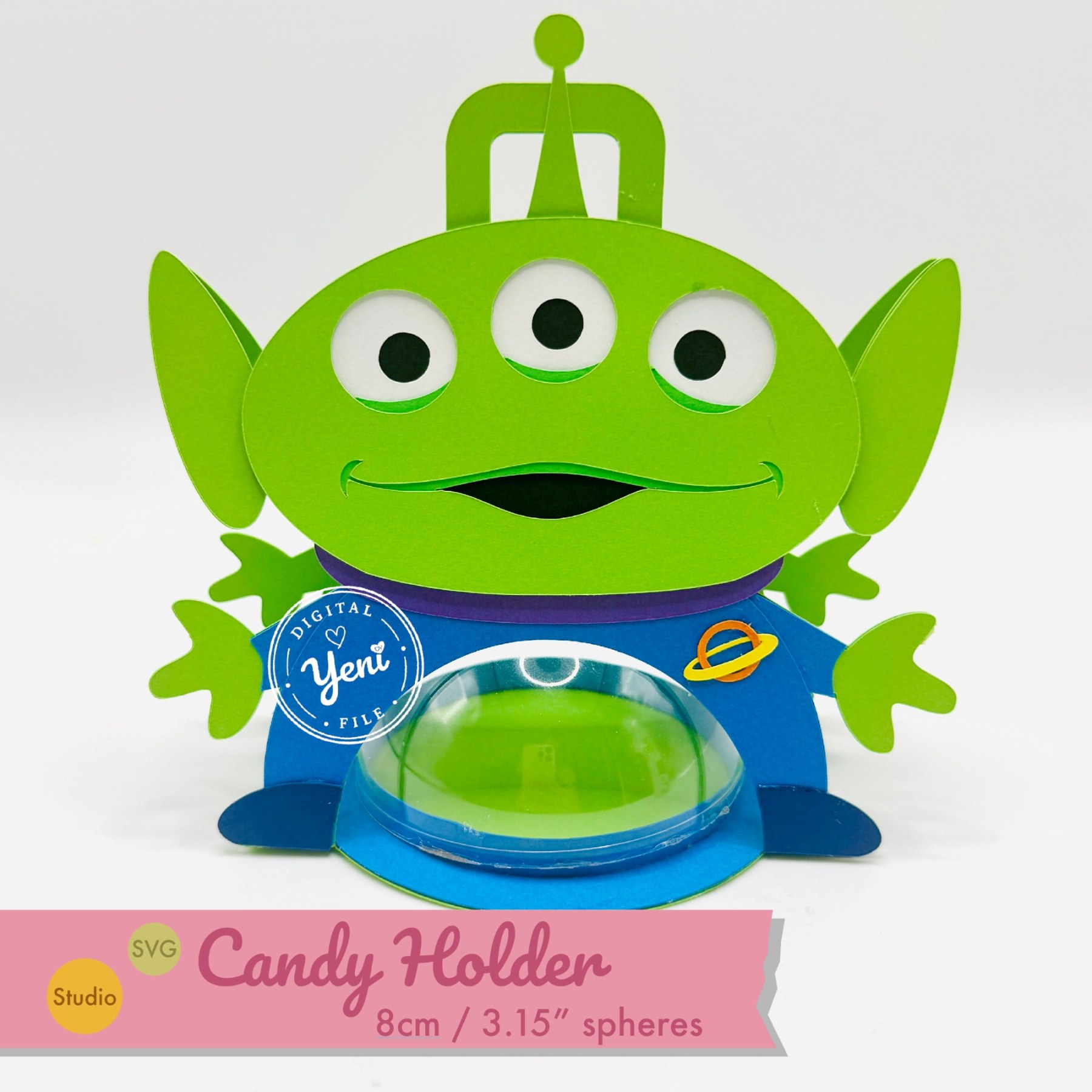 Aliens Toy Story candy holder - For 8cm / 3.15” Sphere - SVG and Studio files