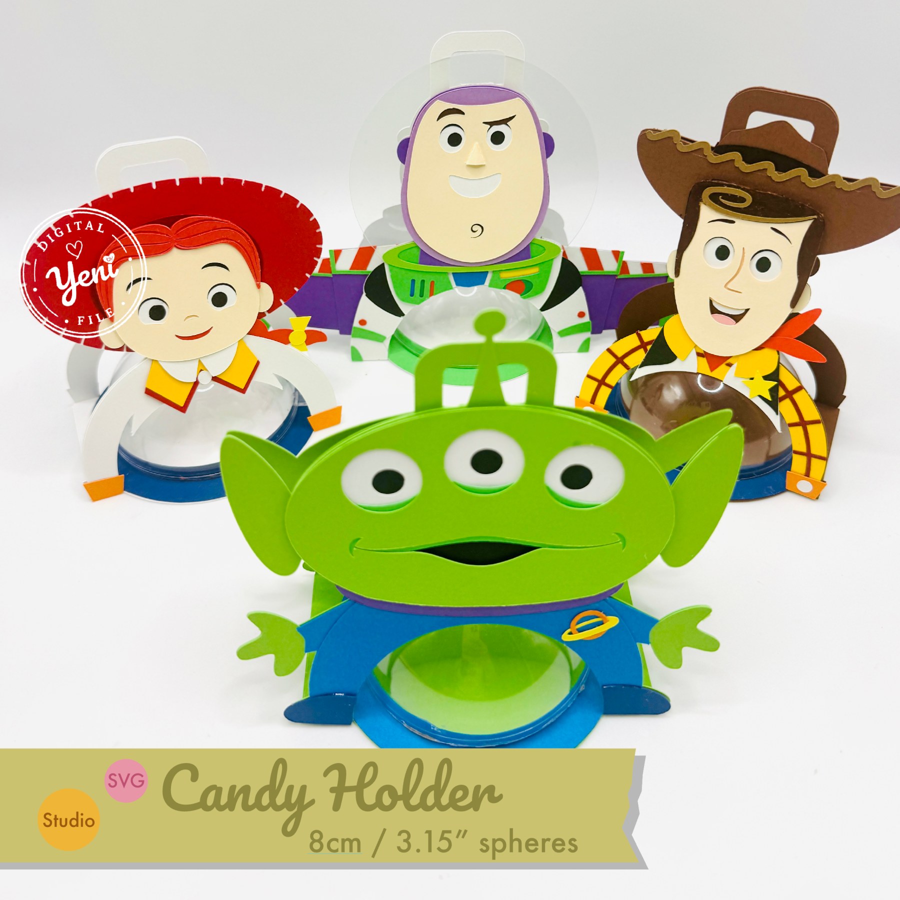 Toy Story Pack candy holder - Svg and Studio Digital file