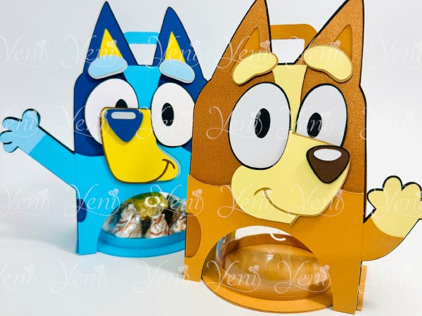 Pack Bluey and Bingo candy holder – For 8cm / 3.15” Sphere – Digital Files - Image 2