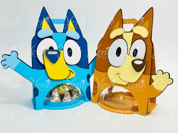 Pack Bluey and Bingo candy holder – For 8cm / 3.15” Sphere – Digital Files - Image 8