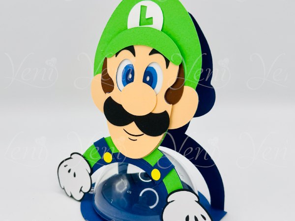 Luigi Bros candy holder - For 8cm / 3.15” Sphere - digital file - SVG and Studio - Image 3