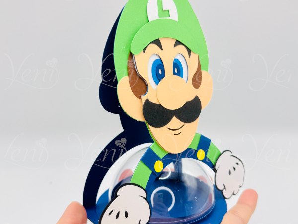 Luigi Bros candy holder - For 8cm / 3.15” Sphere - digital file - SVG and Studio - Image 8