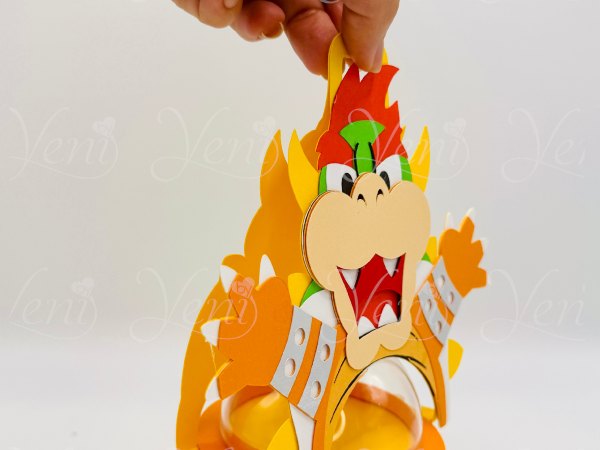 Bowser candy holder - For 8cm / 3.15” Sphere - digital file - SVG and Studio - Image 5