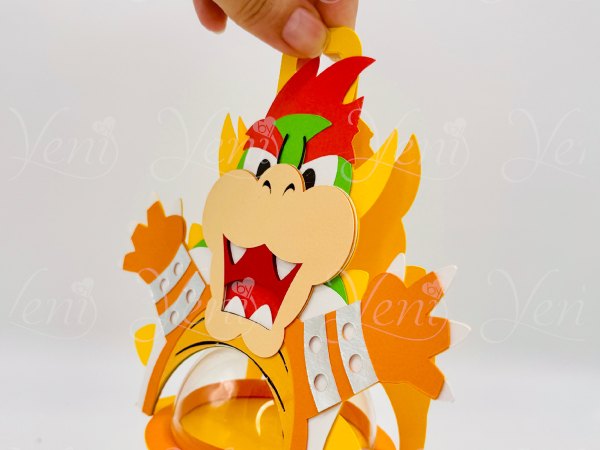 Bowser candy holder - For 8cm / 3.15” Sphere - digital file - SVG and Studio - Image 6