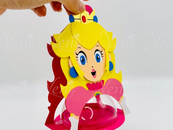 Peach candy holder - For 8cm / 3.15” Sphere - digital file - SVG and Studio - Image 5