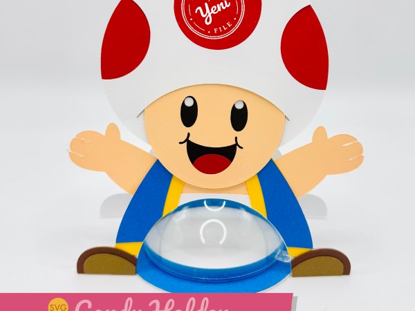 Toad candy holder - For 8cm / 3.15” Sphere - digital file - SVG and Studio