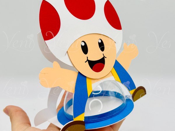 Toad candy holder - For 8cm / 3.15” Sphere - digital file - SVG and Studio - Image 8