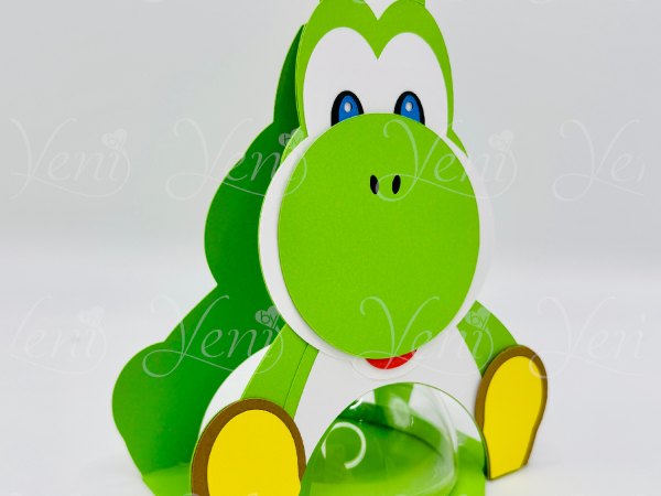 Yoshi candy holder - For 8cm / 3.15” Sphere - digital file - SVG and Studio - Image 2