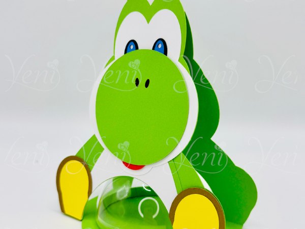 Yoshi candy holder - For 8cm / 3.15” Sphere - digital file - SVG and Studio - Image 3