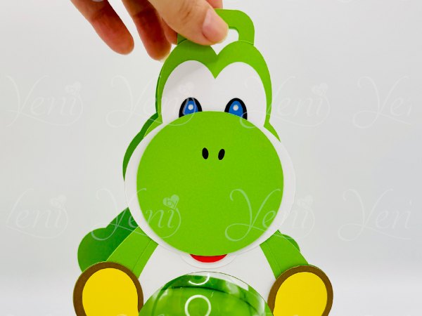 Yoshi candy holder - For 8cm / 3.15” Sphere - digital file - SVG and Studio - Image 4