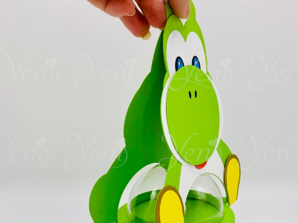Yoshi candy holder - For 8cm / 3.15” Sphere - digital file - SVG and Studio - Image 5