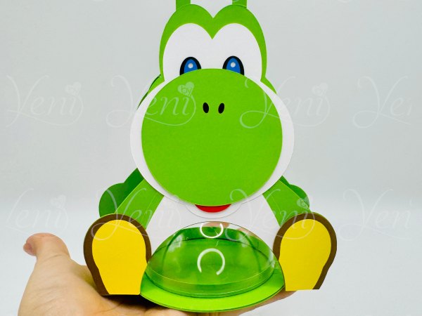 Yoshi candy holder - For 8cm / 3.15” Sphere - digital file - SVG and Studio - Image 7