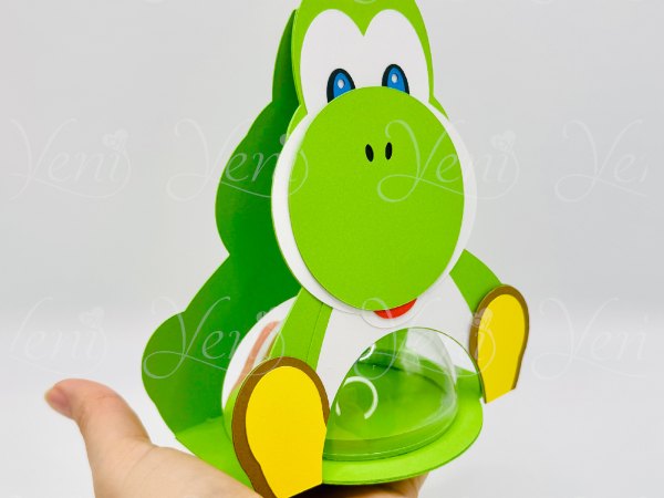 Yoshi candy holder - For 8cm / 3.15” Sphere - digital file - SVG and Studio - Image 8