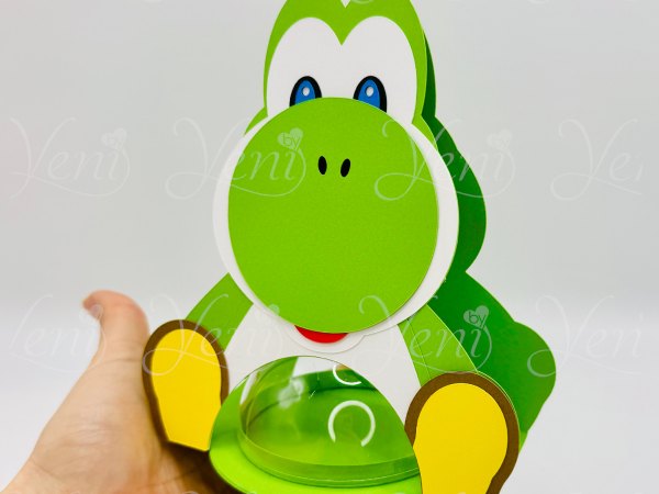 Yoshi candy holder - For 8cm / 3.15” Sphere - digital file - SVG and Studio - Image 9