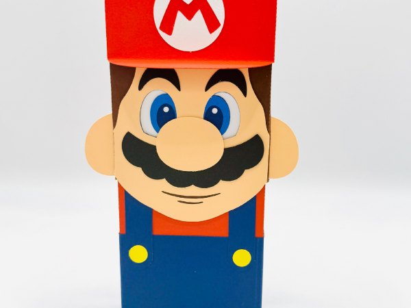Mario Bros Treat Box  - Digital File - Studio and Svg - Image 2