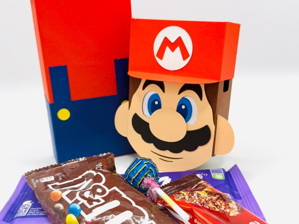 Mario Bros Treat Box  - Digital File - Studio and Svg - Image 4