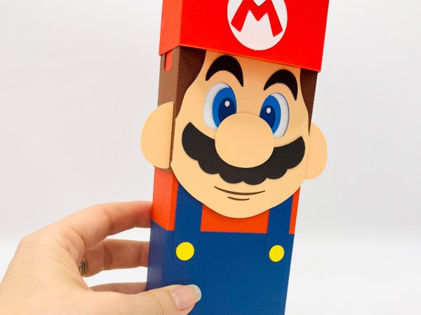 Mario Bros Treat Box  - Digital File - Studio and Svg - Image 6