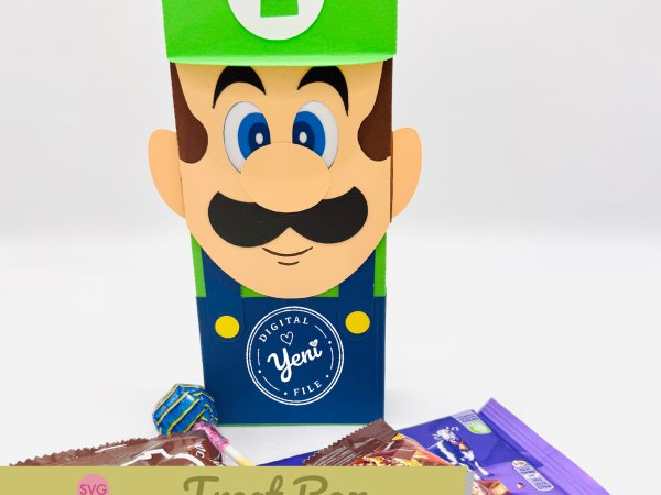 Luigi Bros Treat Box  - Digital File - Studio and Svg