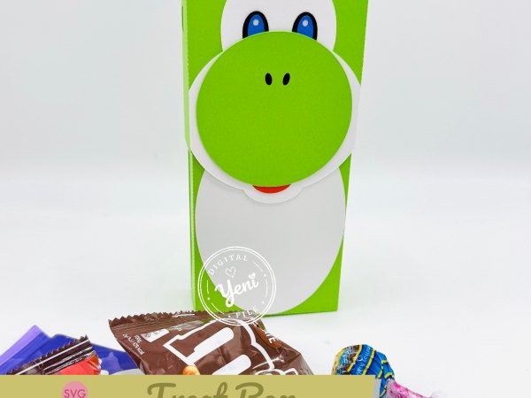 Yoshi Treat Box  - Digital File - Studio and Svg