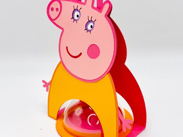 Mommy Pig candy holder - For 8cm / 3.15” Sphere - SVG and Studio files - Image 3