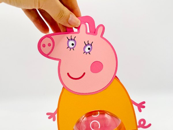 Mommy Pig candy holder - For 8cm / 3.15” Sphere - SVG and Studio files - Image 4