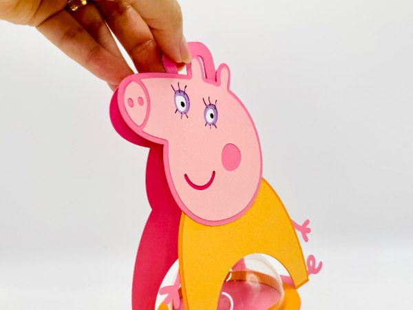 Mommy Pig candy holder - For 8cm / 3.15” Sphere - SVG and Studio files - Image 5