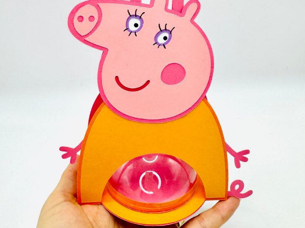 Mommy Pig candy holder - For 8cm / 3.15” Sphere - SVG and Studio files - Image 7