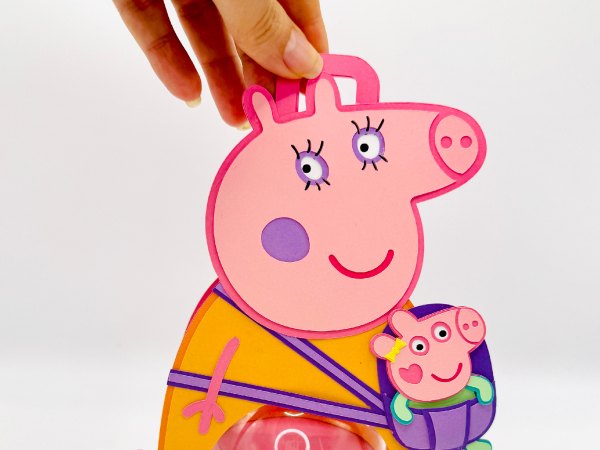 Mommy Pig and Evie candy holder - For 8cm / 3.15” Sphere - SVG and Studio files - Image 4