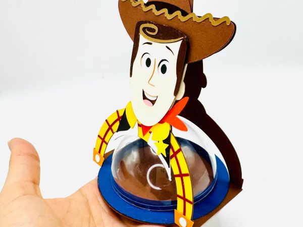 Woody Toy Story candy holder - For 8cm / 3.15” Sphere - SVG and Studio files - Image 9