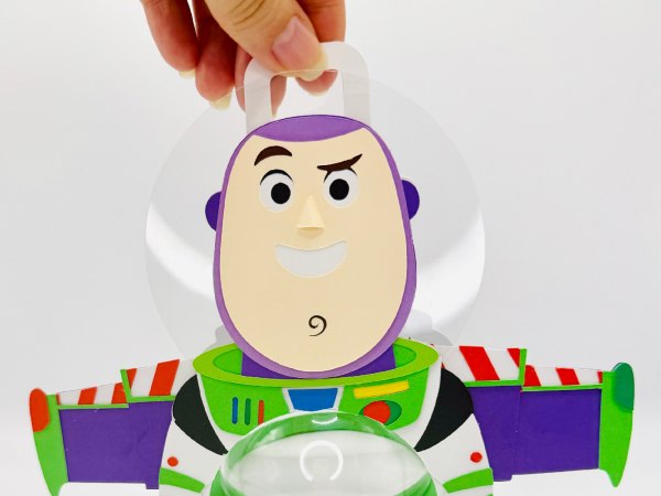 Buzz Lightyear Toy Story candy holder - For 8cm / 3.15” Sphere - SVG and Studio files - Image 4