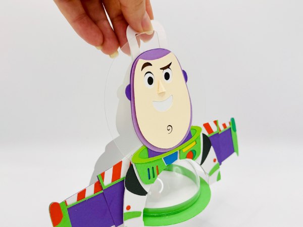 Buzz Lightyear Toy Story candy holder - For 8cm / 3.15” Sphere - SVG and Studio files - Image 5