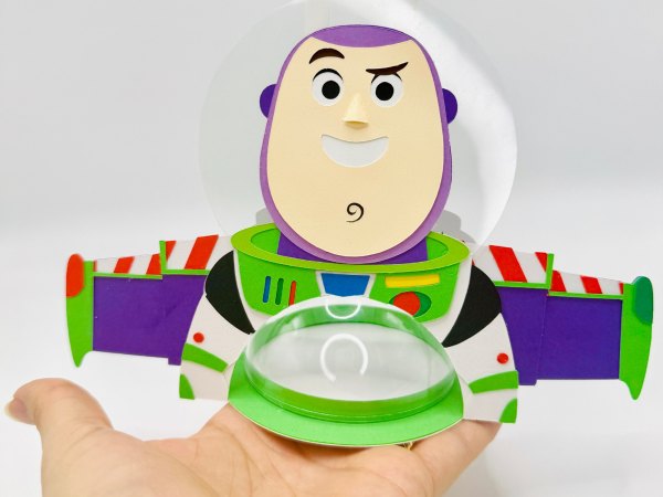 Buzz Lightyear Toy Story candy holder - For 8cm / 3.15” Sphere - SVG and Studio files - Image 7