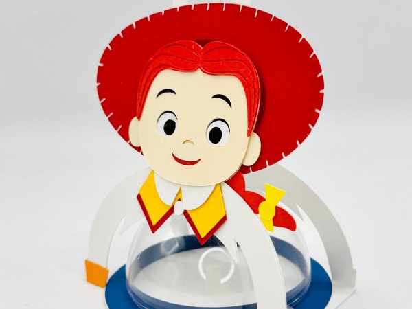Jessie Toy Story candy holder - For 8cm / 3.15” Sphere - SVG and Studio files - Image 3