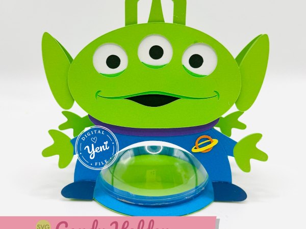 Aliens Toy Story candy holder - For 8cm / 3.15” Sphere - SVG and Studio files - Image 1