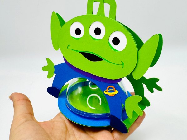 Aliens Toy Story candy holder - For 8cm / 3.15” Sphere - SVG and Studio files - Image 9