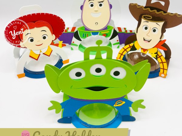 Toy Story Pack candy holder - Svg and Studio Digital file