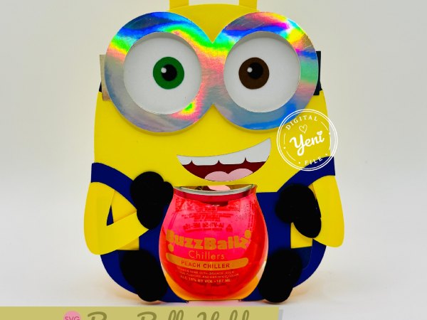 Minions Bob BuzzBallz holder - For 8cm / 3.15” Sphere - SVG and Studio files