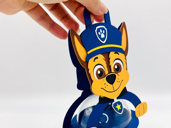 Chase Paw Patrol candy holder - For 8cm / 3.15” Sphere - SVG and Studio files - Image 5