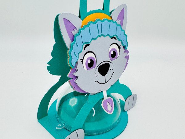 Everest Paw Patrol candy holder - For 8cm / 3.15” Sphere - SVG and Studio files - Image 2