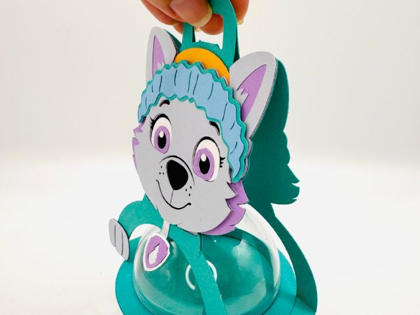 Everest Paw Patrol candy holder - For 8cm / 3.15” Sphere - SVG and Studio files - Image 6