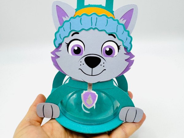 Everest Paw Patrol candy holder - For 8cm / 3.15” Sphere - SVG and Studio files - Image 7