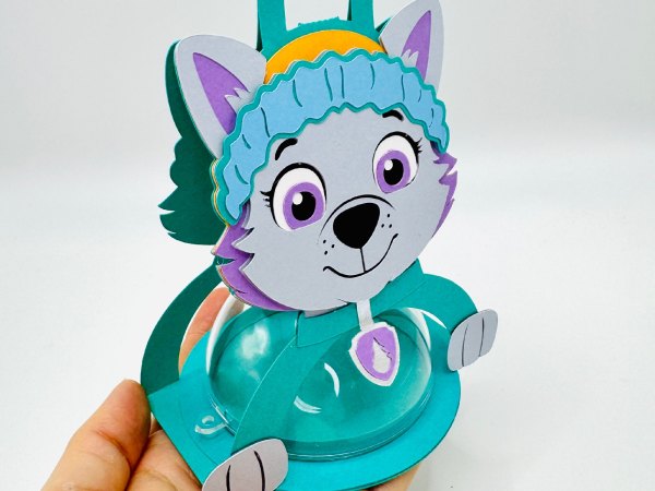 Everest Paw Patrol candy holder - For 8cm / 3.15” Sphere - SVG and Studio files - Image 8