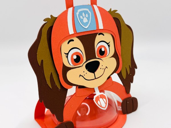 Liberty Paw Patrol candy holder - For 8cm / 3.15” Sphere - SVG and Studio files - Image 2