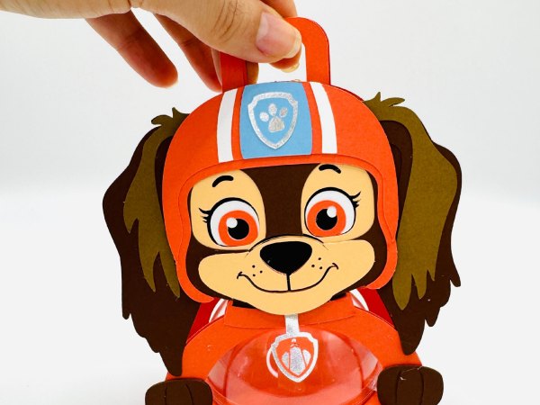 Liberty Paw Patrol candy holder - For 8cm / 3.15” Sphere - SVG and Studio files - Image 4