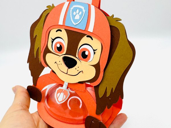 Liberty Paw Patrol candy holder - For 8cm / 3.15” Sphere - SVG and Studio files - Image 9