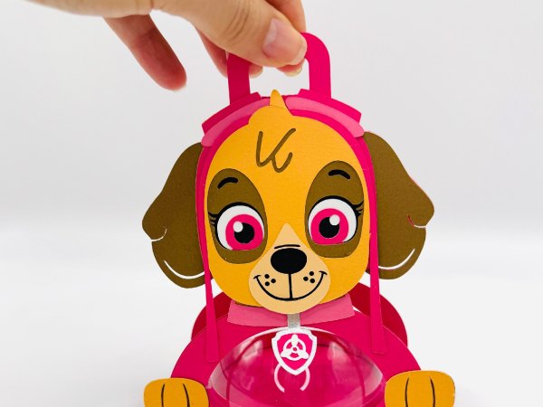 Skye Paw Patrol candy holder - For 8cm / 3.15” Sphere - SVG and Studio files - Image 4