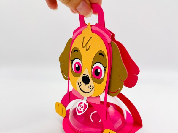 Skye Paw Patrol candy holder - For 8cm / 3.15” Sphere - SVG and Studio files - Image 6
