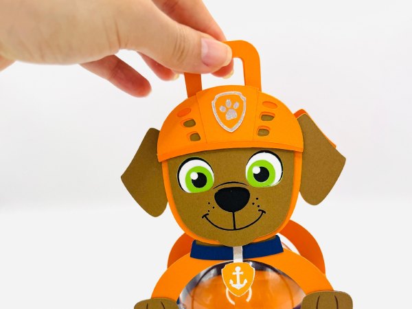 Zuma Paw Patrol candy holder - For 8cm / 3.15” Sphere - SVG and Studio files - Image 4