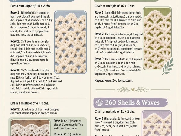 280 Crochet Shell Stitch Patterns – Digital PDF Pattern Collectio - Image 1
