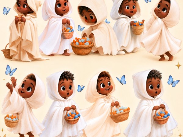 Boo & Blue Wings Black Halloween Clipart Bundle - Image 4